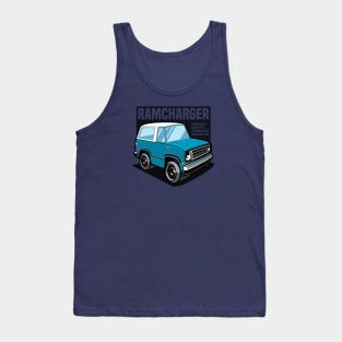 Light Blue Ramcharger (White-Based) - 1974 Tank Top